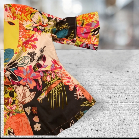 Berek boho style retro vintage jacket with bright bold neon colors size … - Picture 6 of 13